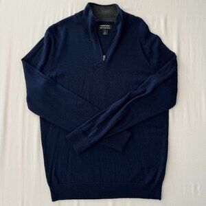 Nordstrom Men's Washable Merino Quarter Zip Sweater